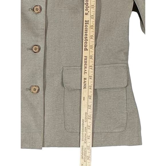 Alanni by Donnybrook Womens Blazer Size 10 Tan Linen Blend Vintage - Picture 10 of 10